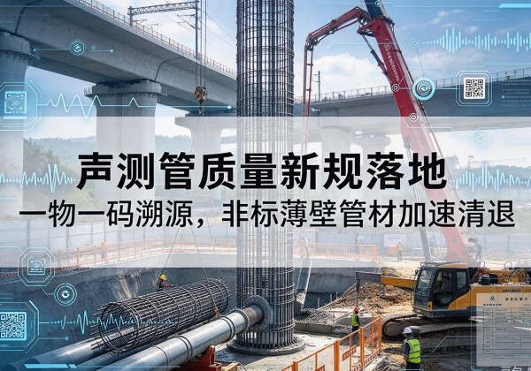 荆门声测管质量新规落地，一物一码溯源，非标薄壁管材加速清退