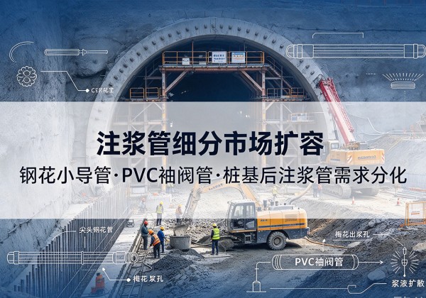荆门注浆管细分市场扩容，隧道钢花小导管、PVC 袖阀管、桩基后注浆管需求分化
